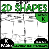 2D Shape Sort Worksheets K.G.A.2