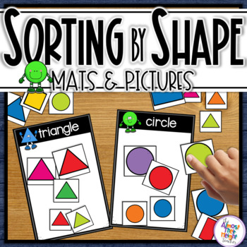 Preview of 2D Shape Sorting Mats for  Shape & Attribute with Pictures