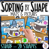 2D Shape Sorting Mats for Shapes & Attributes with Picture