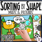 2D Shape Sorting Mats for  Shape & Attribute with Pictures