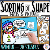 2D Shape Sorting Mats for Shapes & Attributes with Picture