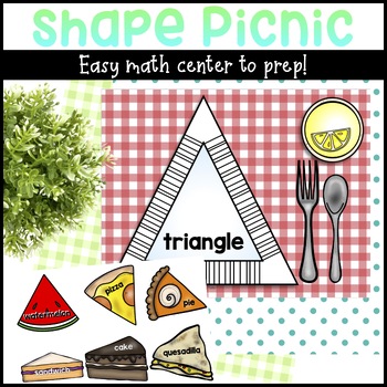 2D Shape Sorting Picnic Activity by Turner Tots | TpT