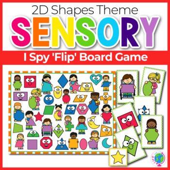 Preview of 2D Shape Theme I Spy 'Flip' Board Game