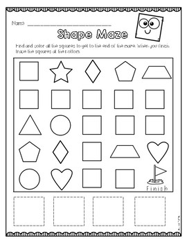 2D Shape Worksheets and Pocket Chart by Jessica Mattes | TpT