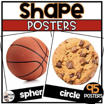 Preview of 2D Shape and 3D Shape Posters with Real Photos