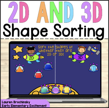Preview of 2D Shape and 3D Shape Sorting; Digital Resource