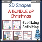2D Shapes A BUNDLE of Christmas Subitizing Activities