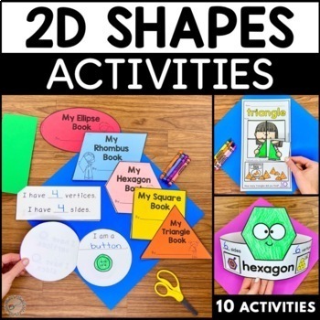 Preview of 2D Shapes Worksheets and Activities | 2D Shape Attributes