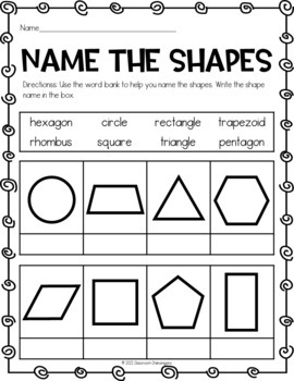 2D Shapes Activities & Worksheets by Classroom Shenanigans | TpT