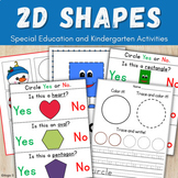 2D Shapes Activities and Worksheets for Special Education 