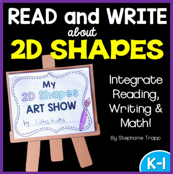 Preview of 2D Shapes Book: Read and Write about 2D Shapes