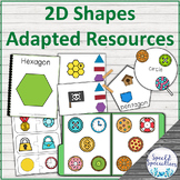 2D Shapes Adapted Books File Folders and Clip Cards Adapte