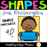 2D Shapes: All About RECTANGLES Worksheets | Activities | Crafts