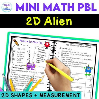 Preview of 2D Shapes Attributes Real World Mini Math Worksheets | Math Project 3rd 4th 5th