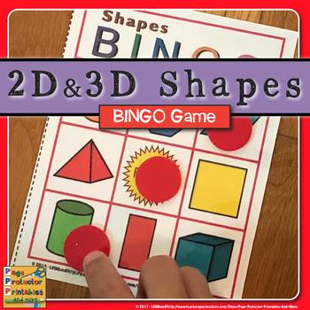 Preview of 2D and 3D Shapes Bingo