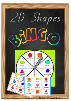 Preview of 2D Shapes- BINGO