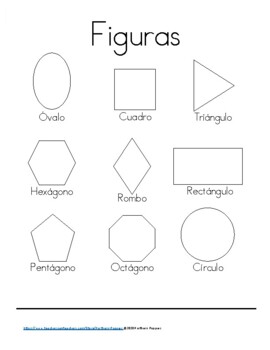 Preview of 2D Shapes, Counting, Patterns - Spanish Version Libro de Figuras Bidimensionales