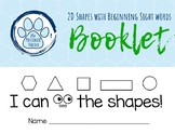 2D Shapes Booklet (with BONUS sight words!)