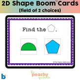 2D Shapes Boom Cards (2 Choices)