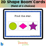 2D Shapes Boom Cards (3 Choices)