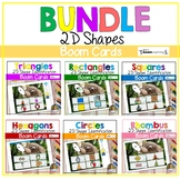 2D Shapes Boom Cards BUNDLE Digital Learning Sloth Theme