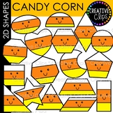 2D Shapes Candy Corn Clipart {Candy Corn Shapes}