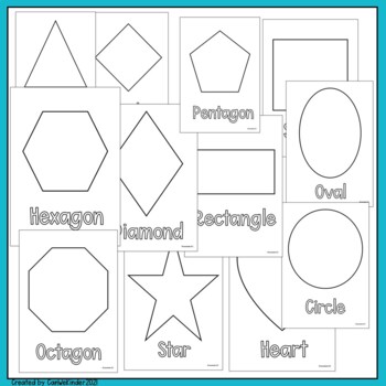 2D Shapes Classroom Posters Kindergarten-Grade 1 by Can We Kinder