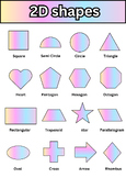 2D Shapes Clip Art- Pastel Color (16 PNG transparent)