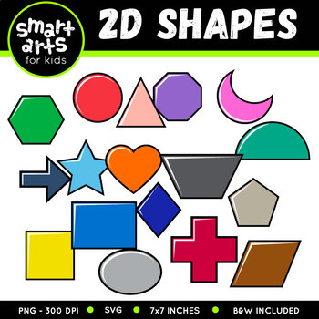 Preview of 2D Shapes Clipart