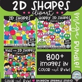 2D Shapes Clipart MEGA Bundle!