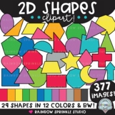 2D Shapes Clipart MEGA Set!