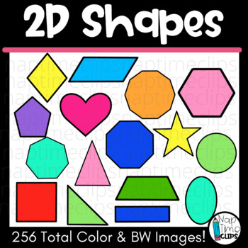 2D Shapes Clipart (Naptime Clips) by Naptime Clips | TpT