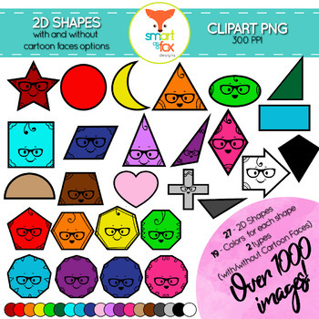 Shape Clip Art With Face Teaching Resources | TPT