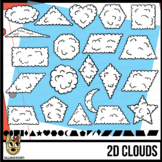 2D Shapes: Cloud Clip Art