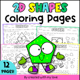 Identifying 2D Shapes Coloring Pages, 2D Shapes Color Find