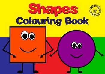 Preview of 2D Shapes Coloring Pages - worksheets - workbook - Colouring Book