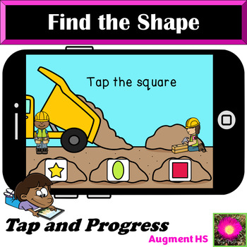 Preview of 2D Shapes Construction Theme Boom Cards™