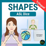 2D Shapes Dice Game Trilingual Printable Vocabulary Game S