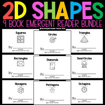 Preview of 2D Shapes Emergent Reader Big Bundle for Math and Guided Reading