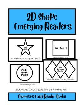Preview of 2D Shapes - Emergent Reader Bundle