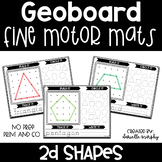2D Shapes Fine Motor Mats Geoboards