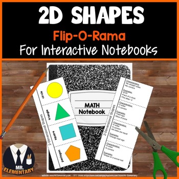 Preview of 2D Shapes Vocabulary Interactive Notebook