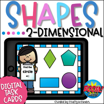 Preview of 2D Shapes Game BOOM Cards Identifying Shapes