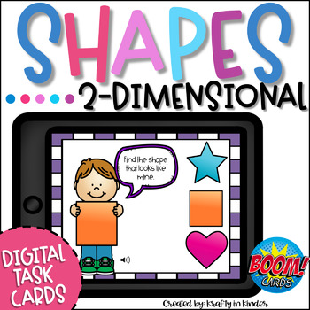 Preview of 2D Shapes Game BOOM Cards Shape Matching