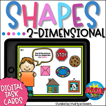 Preview of 2D Shapes Game BOOM Cards Shape Matching