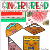 2D Shapes Gingerbread Math Craft Winter Math