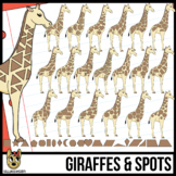 2D Shapes: Giraffe and 2D Spots Clipart