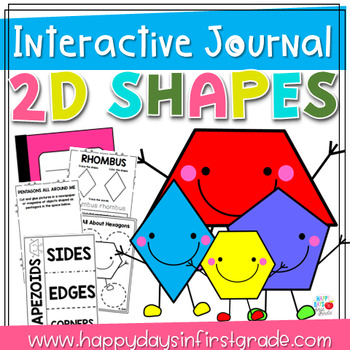 Preview of 2D Shapes Interactive Journal (Kindergarten & 1st Grade)