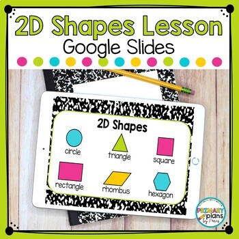 Preview of 2D Shapes Lesson Distance Learning