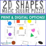 2D Shapes Worksheet Alternatives or Math Activities | Prin
